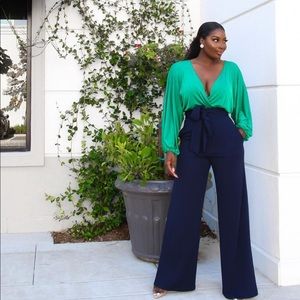 ShopFSKP bell sleeve bodysuit - Green